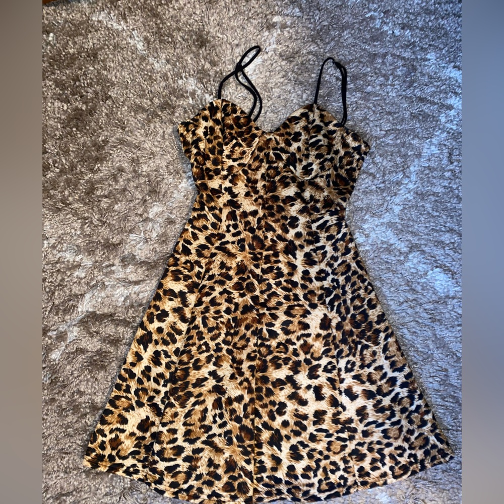 Leopard Skater Dress